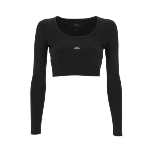 Activewear Long-Sleeved Cropped Top