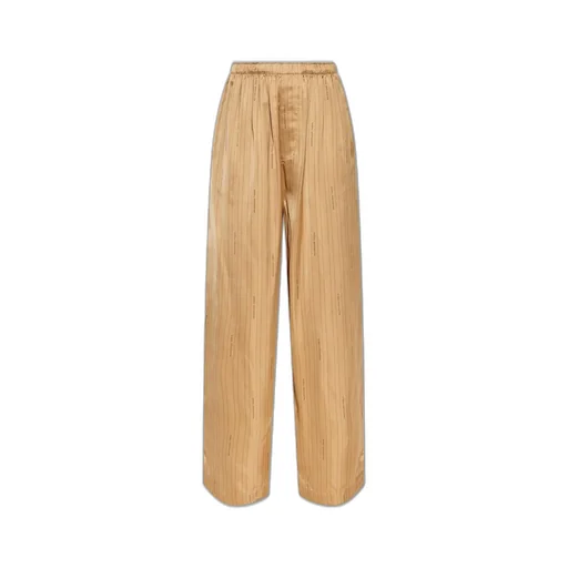 Elasticated Waist Wide-Leg Pants