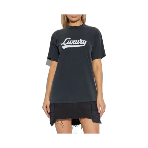 Luxury Script Hybrid T-Shirt Dress