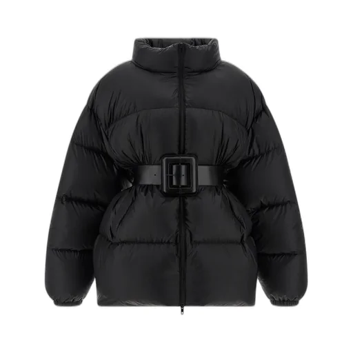 Hourglass Belted Short Puffer Jacket