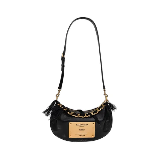 Logo Plaque Shoulder Bag