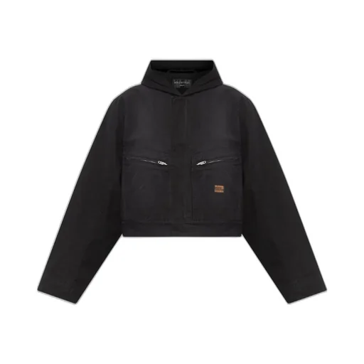 Zip Detailed Hooded Jacket