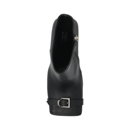 Buckle Detailed Square-Toe Boots