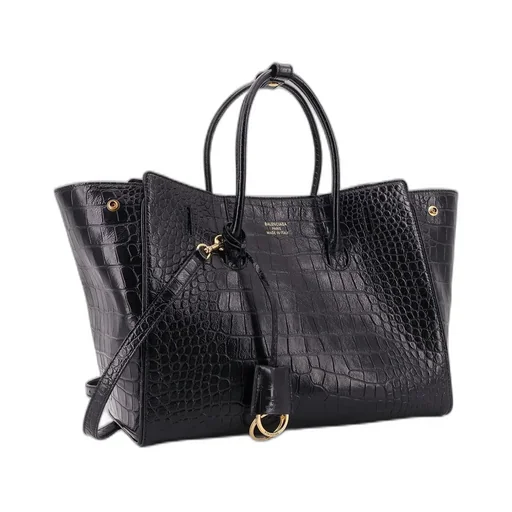 Hampton Carry All Crocodile-Effect-Leather Tote Bag