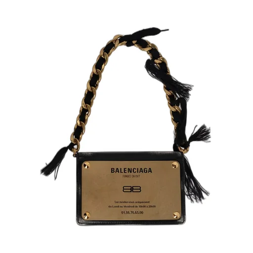 Logo Plaque Shoulder Bag