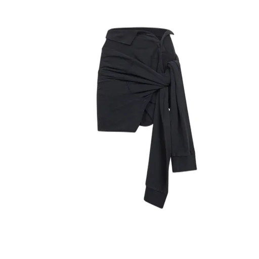 Knotted Faded Polo Skirt
