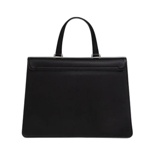 Logo Plaque Top Handle Bag