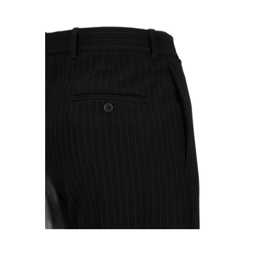 Pinstriped Pleat Front Trousers