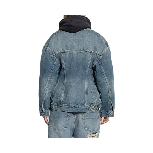Collared Button-Up Denim Jacket