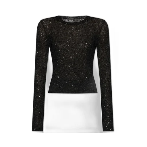 Sequinned Long-Sleeve Top