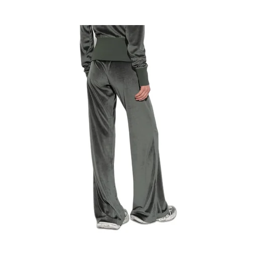 Velvet Flared-Leg Pants
