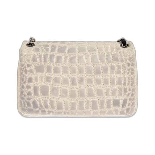 Clem Bow Embossed Small Shoulder Bag
