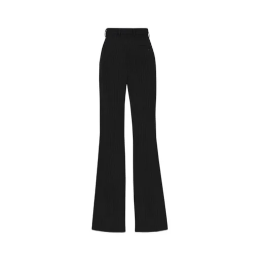 Pinstriped Pleat Front Trousers