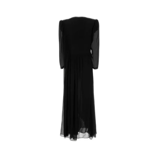 V-Neck Chiffon Maxi Dress