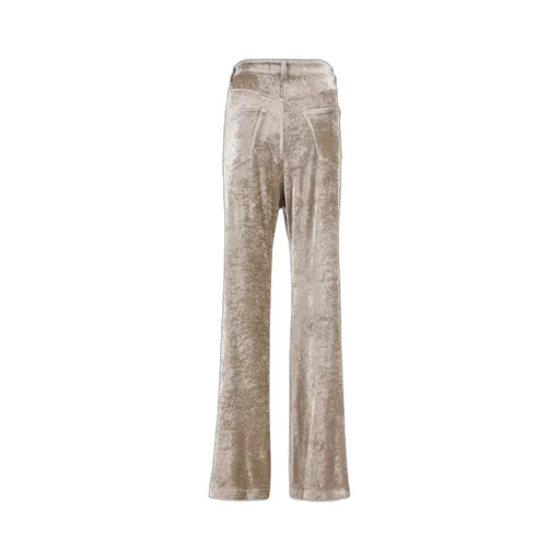 Wide-Leg Chenille Trousers