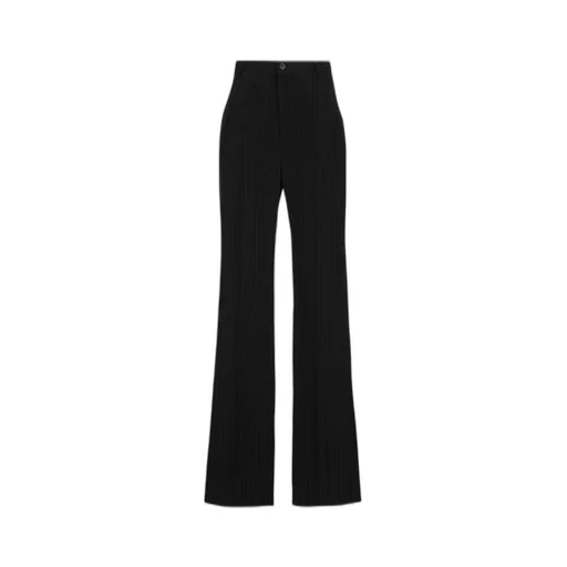 Pinstriped Pleat Front Trousers