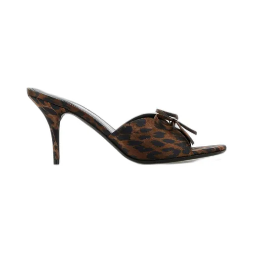 Leopard Printed Knife Mules