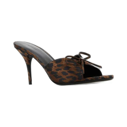 Leopard Printed Knife Mules