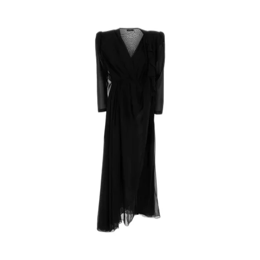 V-Neck Chiffon Maxi Dress