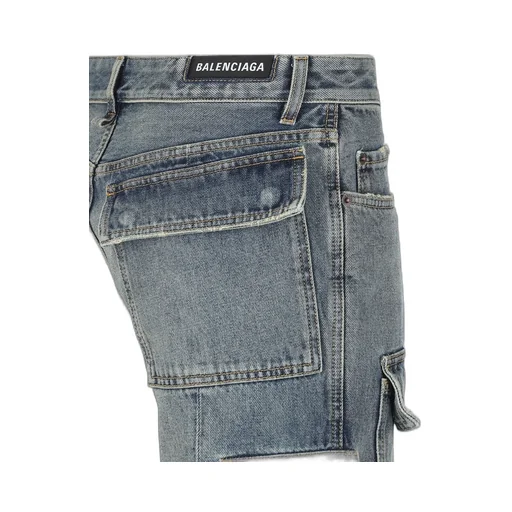 Flared Cargo Jeans