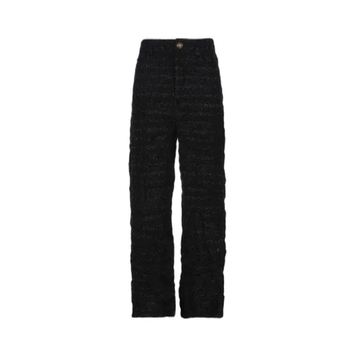 Tweed Metallic Thread Trousers