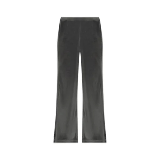 Velvet Flared-Leg Pants