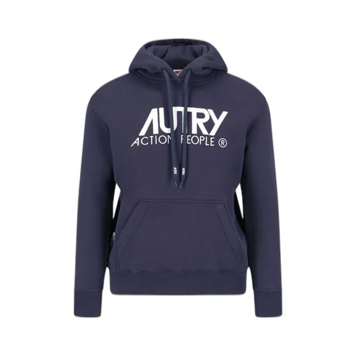 Logo Embroidered Drawstring Hoodie