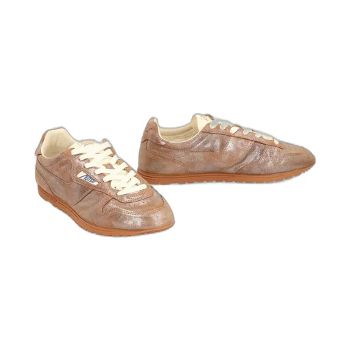 Metallic Effect Low Top Sneakers
