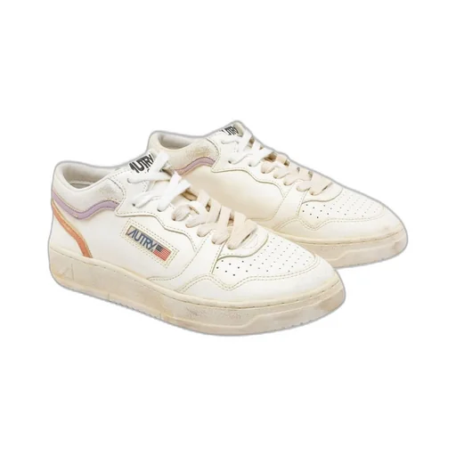Stripped Lace-Up Sneakers