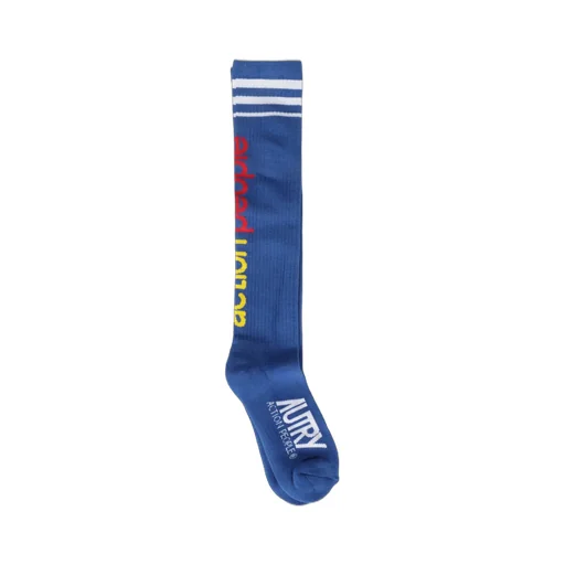 Logo Intarsia Ribbed Socks