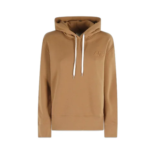 Logo Patch Drawstring Hoodie