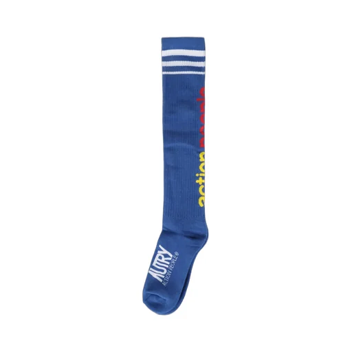 Logo Intarsia Ribbed Socks