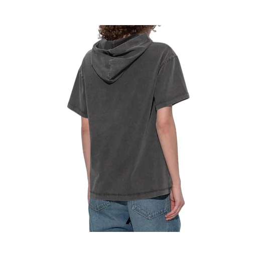 Cut-Out Hooded T-Shirt
