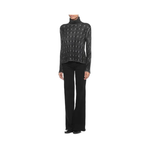 Woven High Neck Knitwear