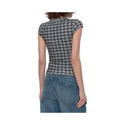 Checkered Inscription T-Shirt