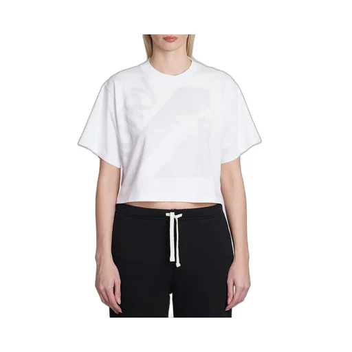 Logo-Printed Cropped T-Shirt