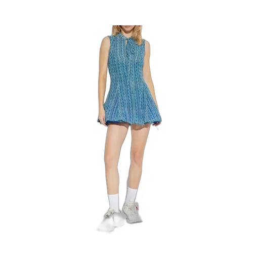 Cable-Knit Sleeveless Dress