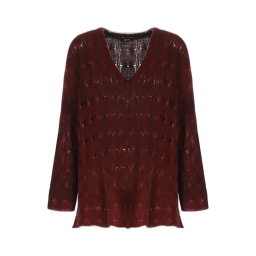 Woven V-Neck Knitwear