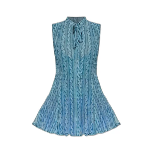 Cable-Knit Sleeveless Dress
