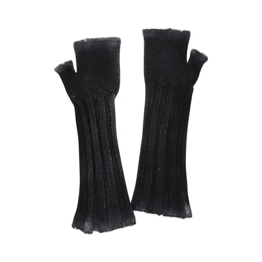 Fingerless Knit Gloves