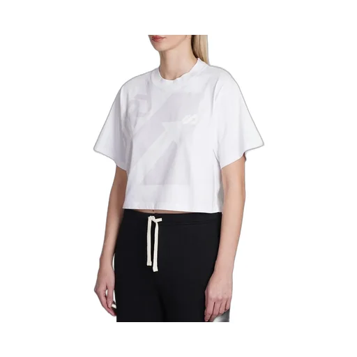 Logo-Printed Cropped T-Shirt