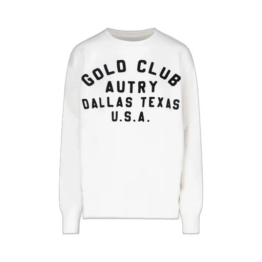 Slogan Flocked Crewneck Sweatshirt