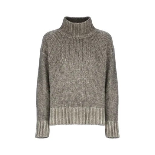 Ribbed High-Neck Knitwear