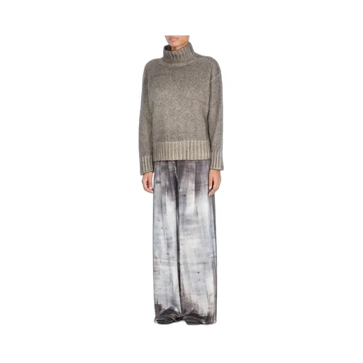 Ribbed High-Neck Knitwear