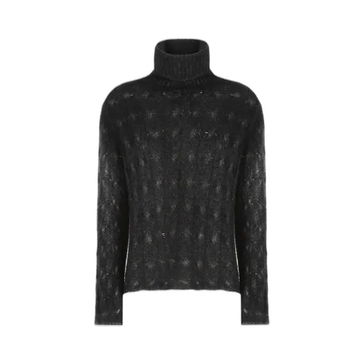 Woven High Neck Knitwear