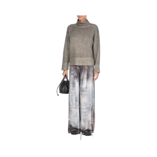 Ribbed High-Neck Knitwear