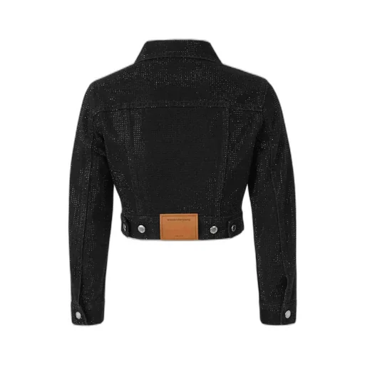 Embellished Collared Denim Jacket