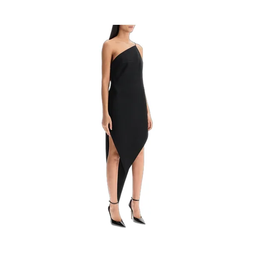 Asymmetric Slit Maxi Dress