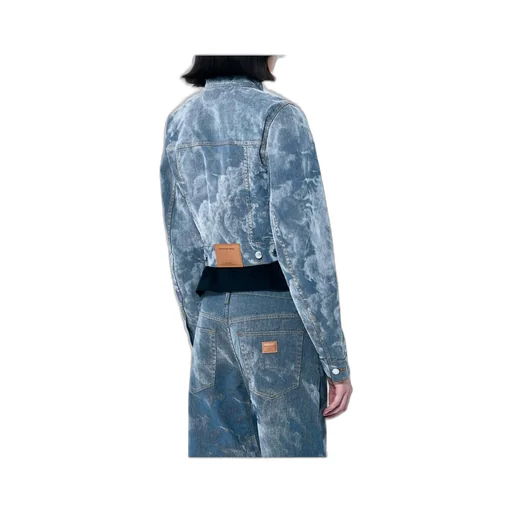 Slim Flocked Trucker Jacket