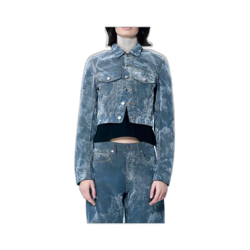 Slim Flocked Trucker Jacket